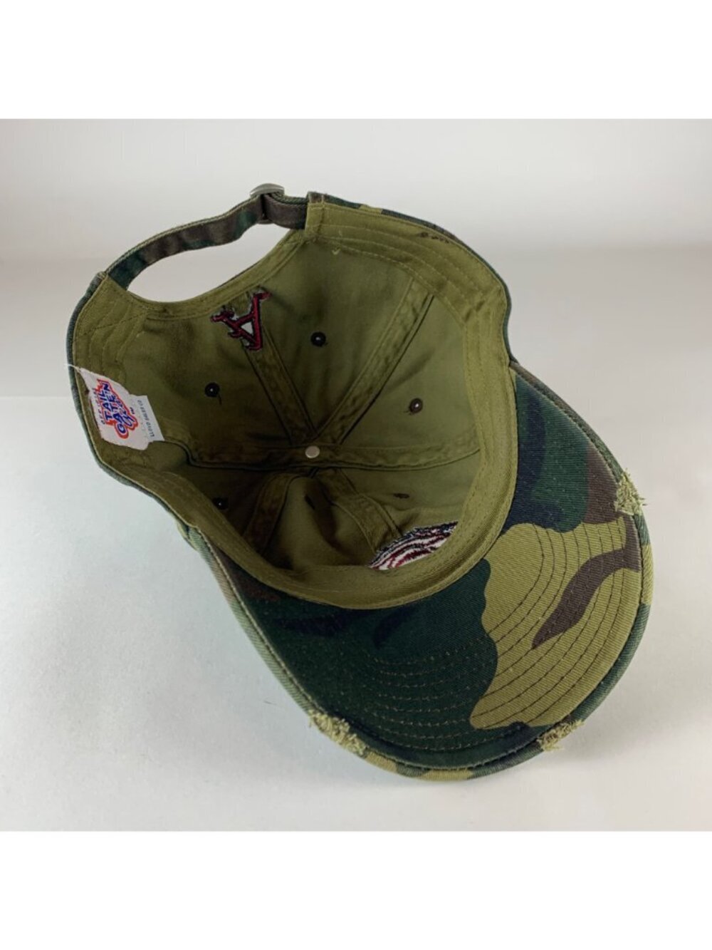 Arkansas Razorbacks NCAA Green Camo Tail Gate'N Gear Relaxed Fit Strapback Hat - Picture 4 of 5